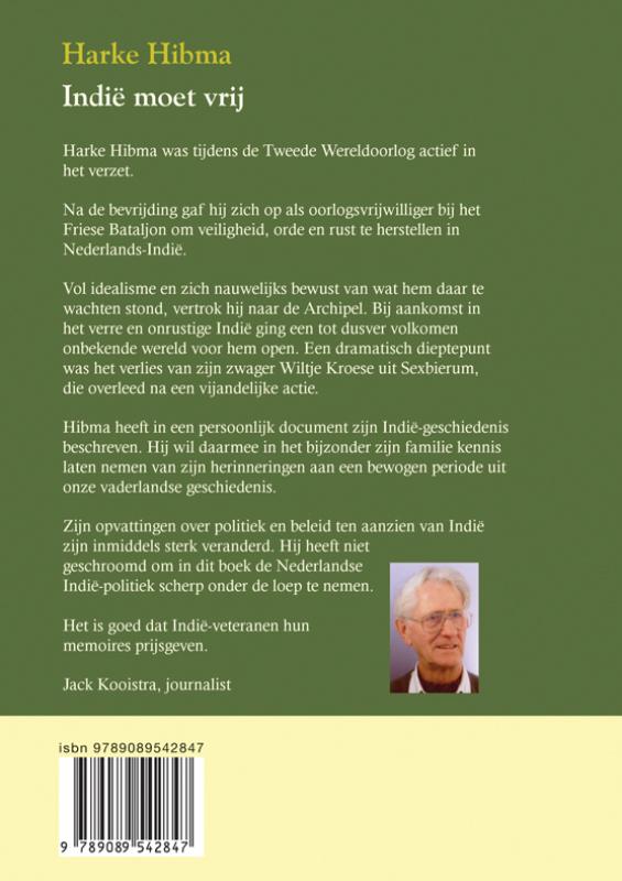 Achterkant van Indie moet vrij
