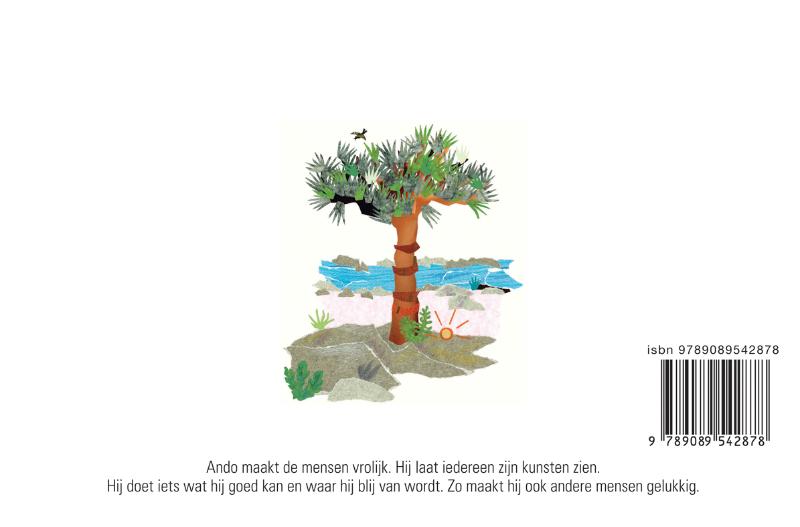 Achterkant van Ando en de gouden bal