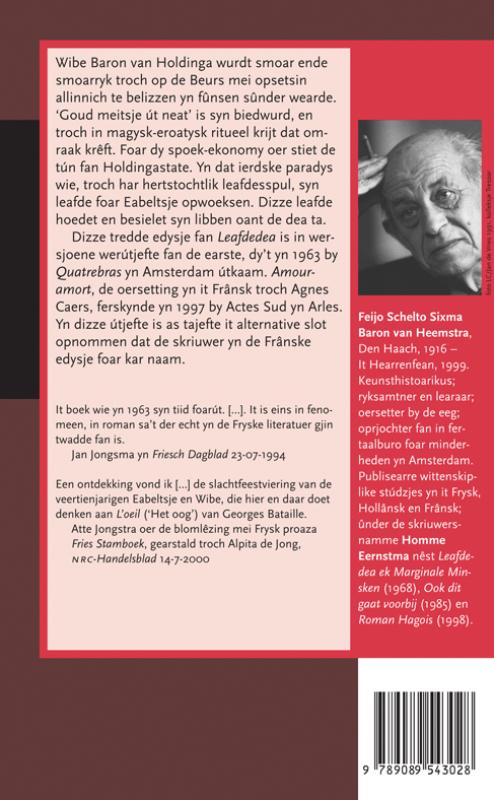 Achterkant van Leafdedea