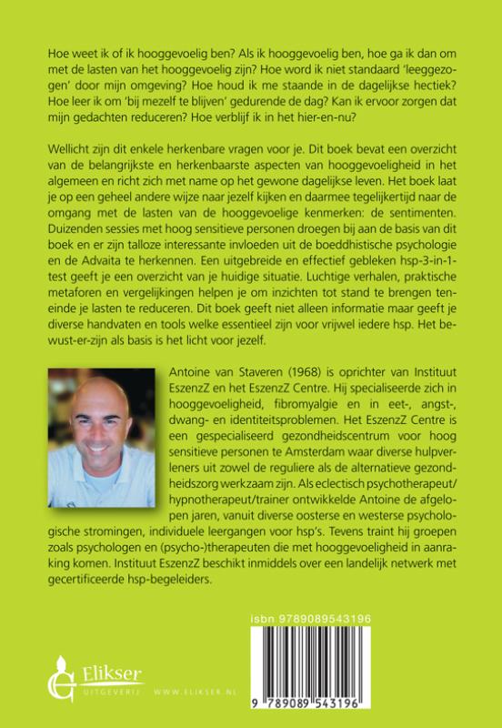 Achterkant van Bewust-er zijn met hooggevoeligheid