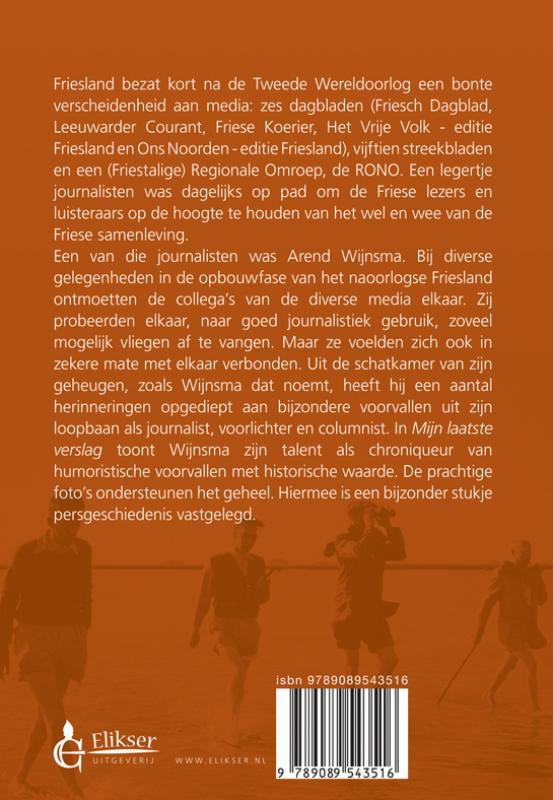Achterkant van Mijn laatste verslag