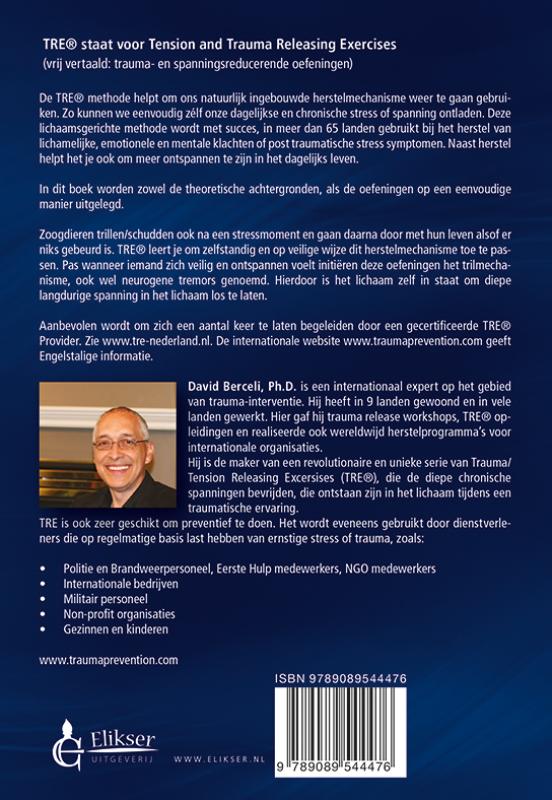 Achterkant van TRE Trauma- en spanningsreducerende oefeningen