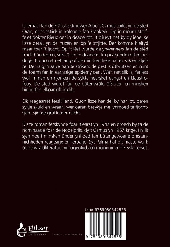 Achterkant van De pest