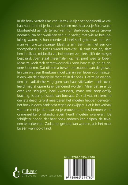 Achterkant van Lieveling in het Gruwelhuis