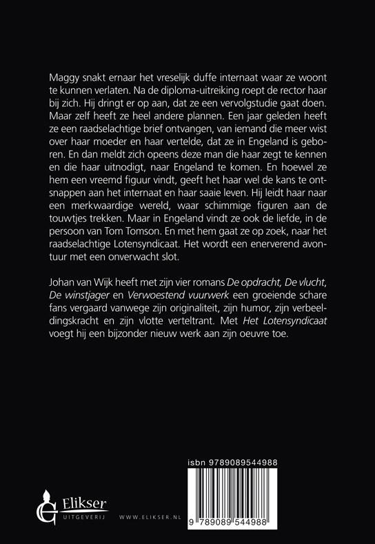 Achterkant van Het lotensyndicaat
