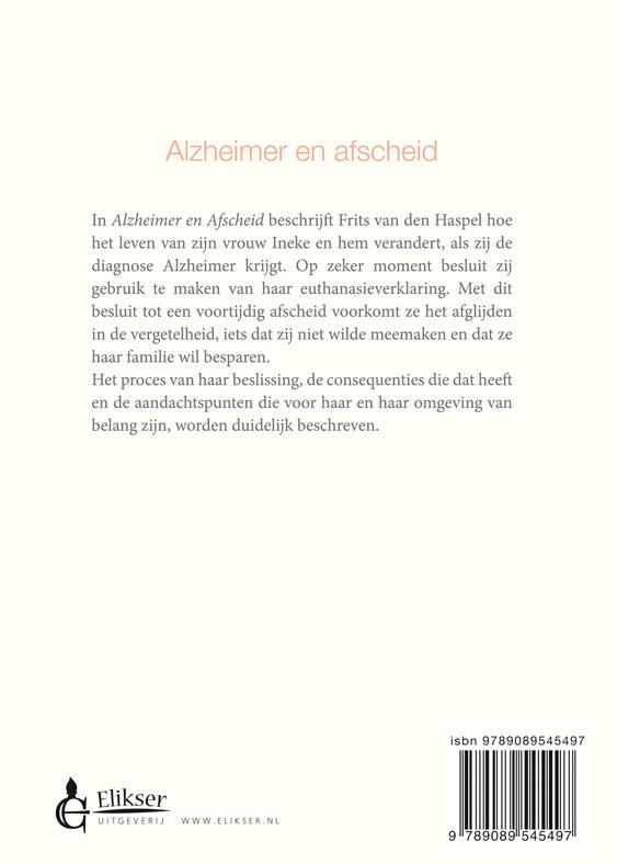 Achterkant van Alzheimer en afscheid