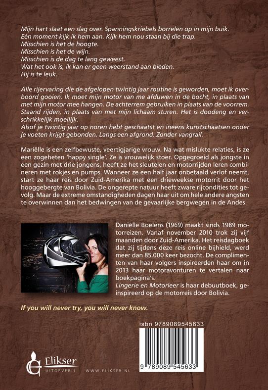 Achterkant van Lingerie en motorleer