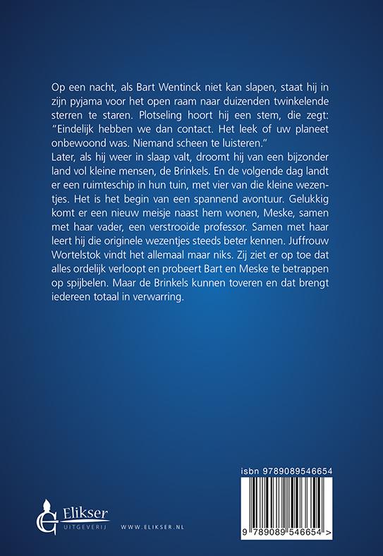 Achterkant van De komst van de Brinkels