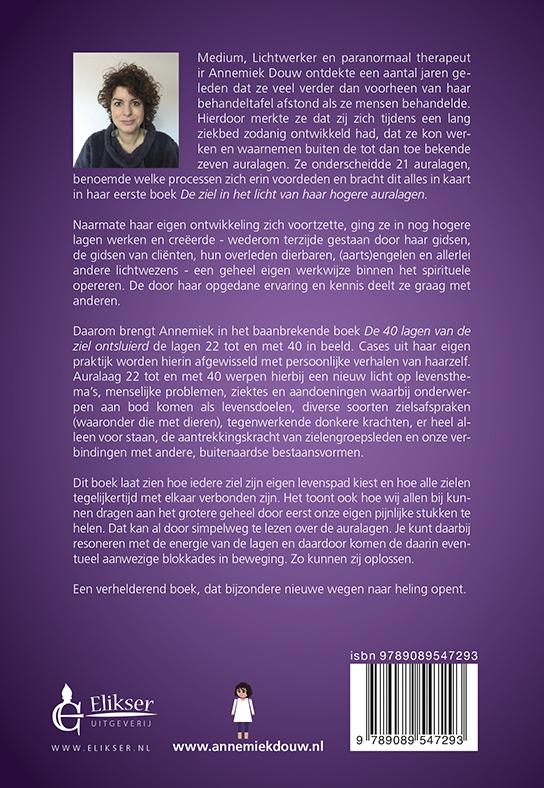 Achterkant van De 40 lagen van de ziel ontsluierd