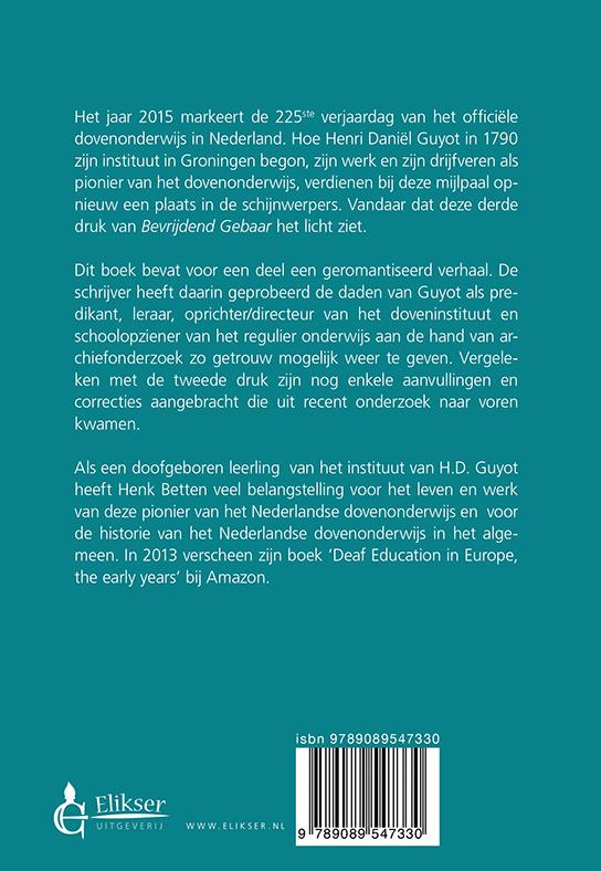 Achterkant van Bevrijdend gebaar