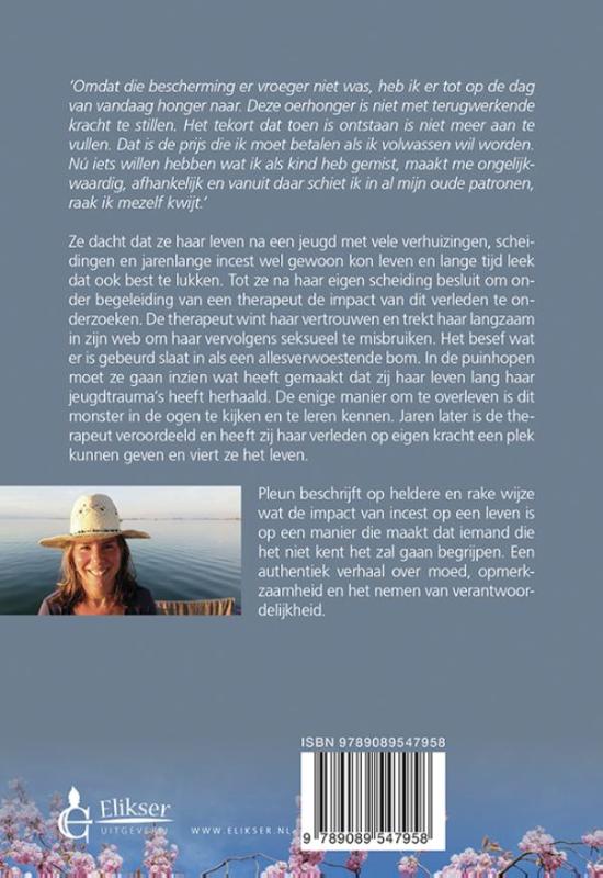 Achterkant van Leven met een monster