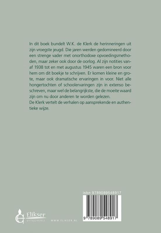 Achterkant van Oorlogsherinneringen van een opstandige schooljongen