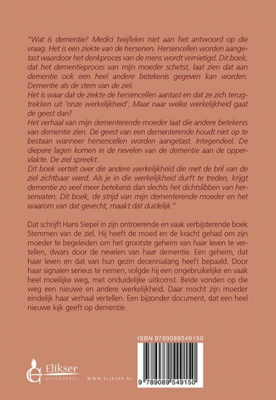 Achterkant van Stemmen van de ziel
