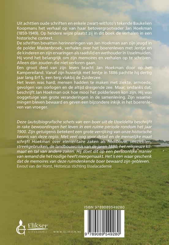 Achterkant van Hoe het stil werd in de polder