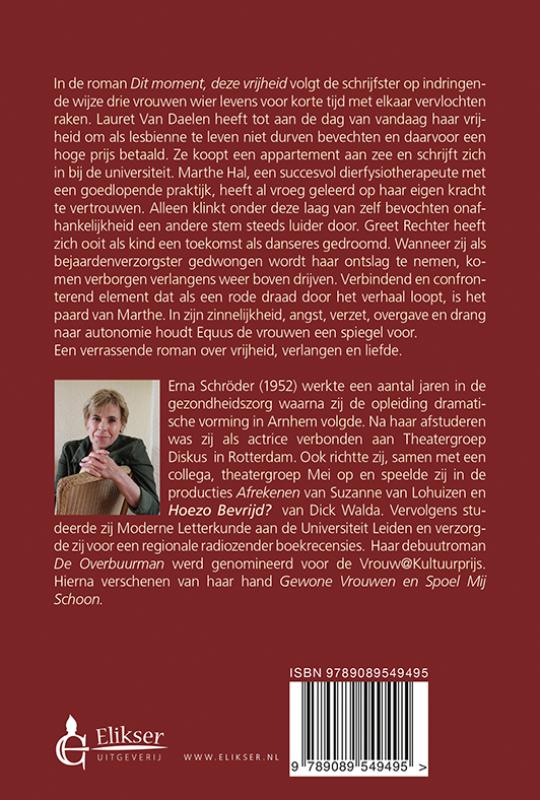 Achterkant van Dit moment, deze vrijheid
