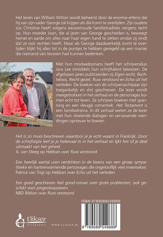 Achterkant van Het Testament