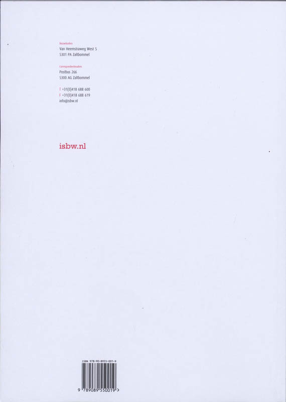 Achterkant van Studiewijzer