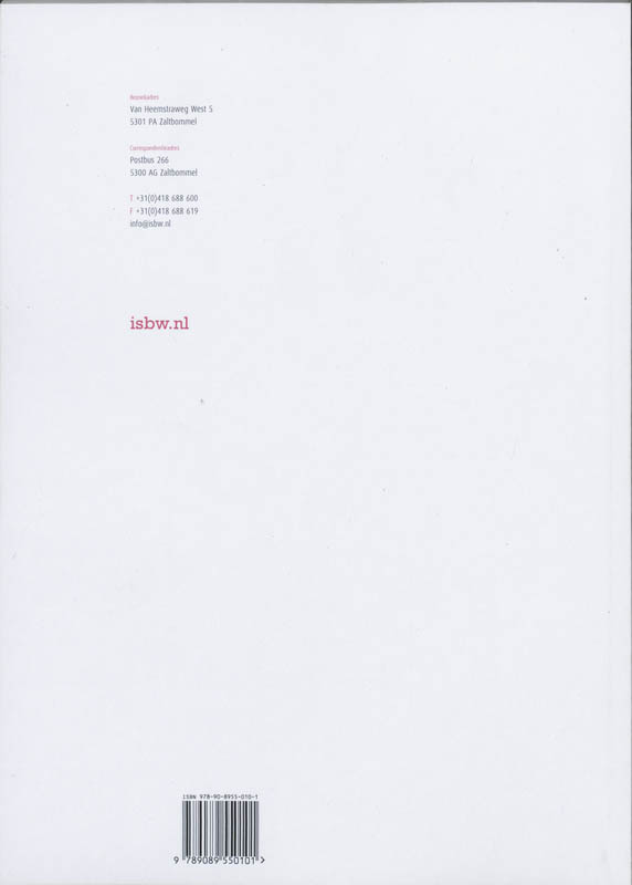 Achterkant van Studiewijzer