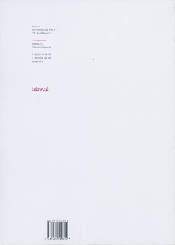 Achterkant van Studiewijzer