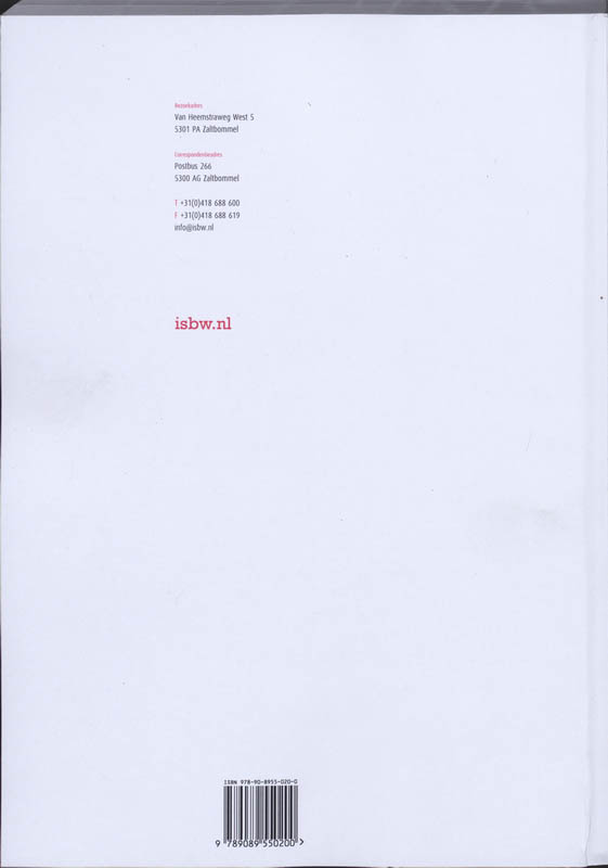 Achterkant van Studiewijzer