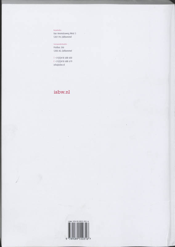 Achterkant van Studiewijzer