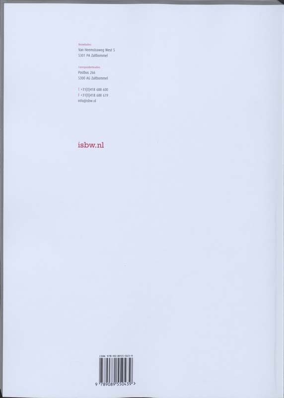 Achterkant van Studiewijzer
