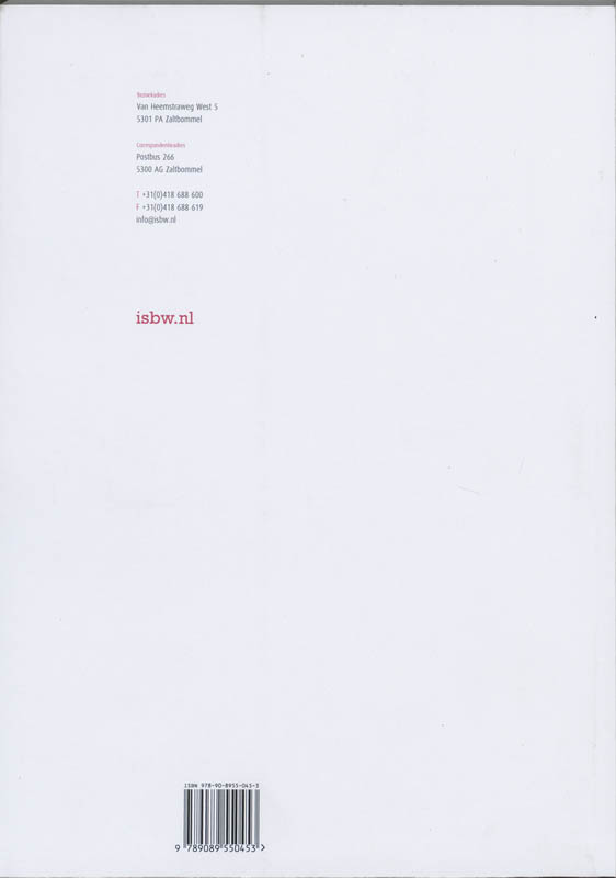Achterkant van Studiewijzer