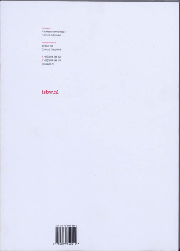Achterkant van Studiewijzer