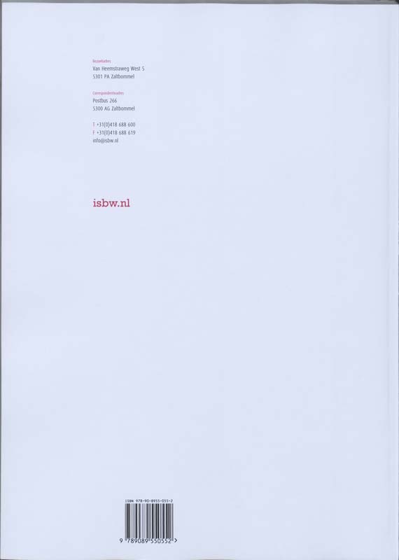 Achterkant van Studiewijzer