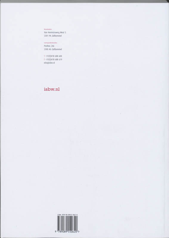 Achterkant van Studiewijzer