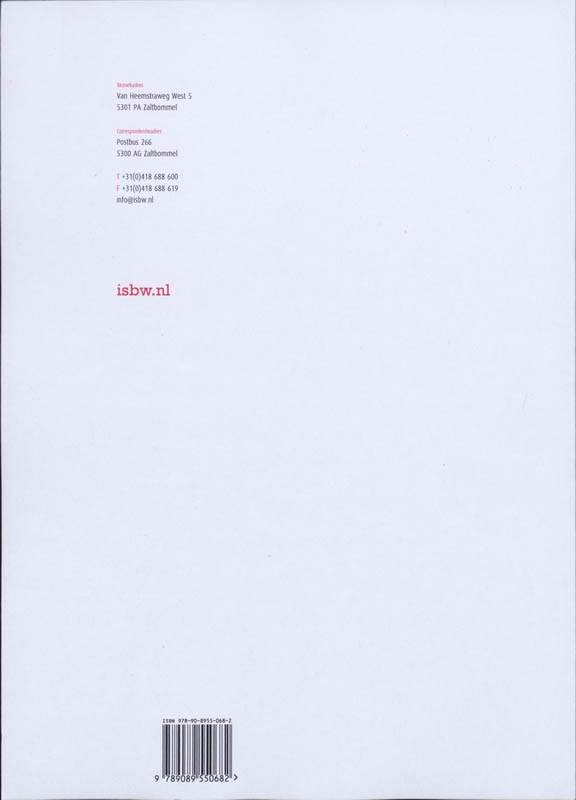 Achterkant van Studiewijzer
