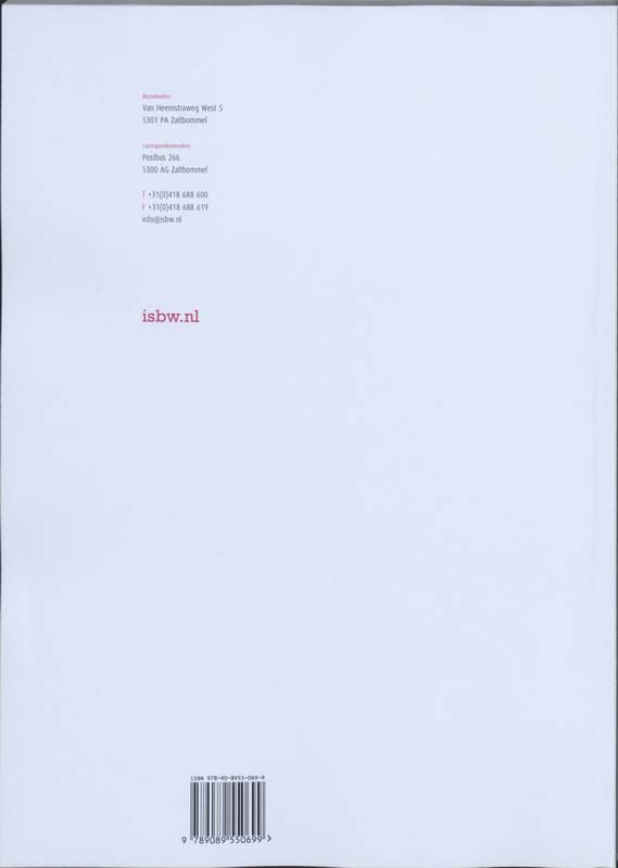 Achterkant van Studiewijzer