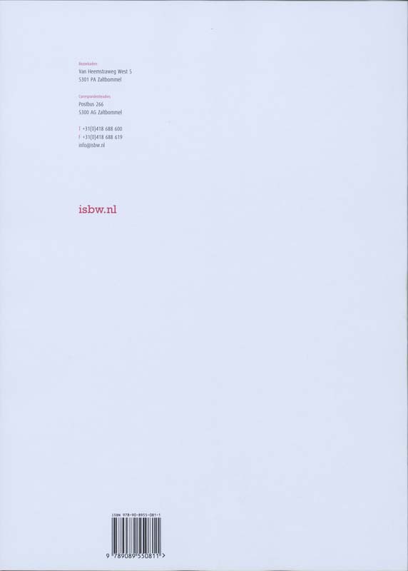 Achterkant van Studiewijzer