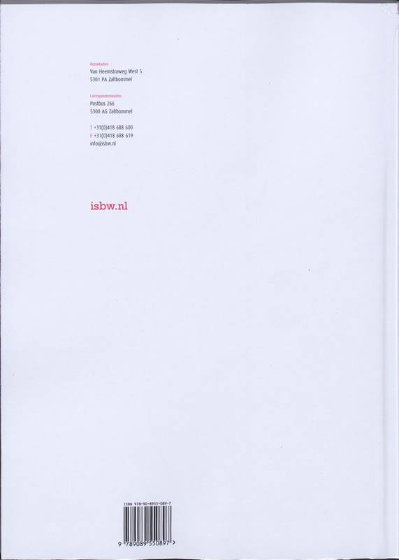 Achterkant van Studiewijzer