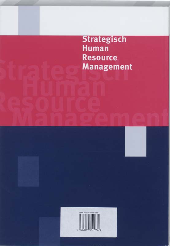 Achterkant van Strategisch Human Resource Management