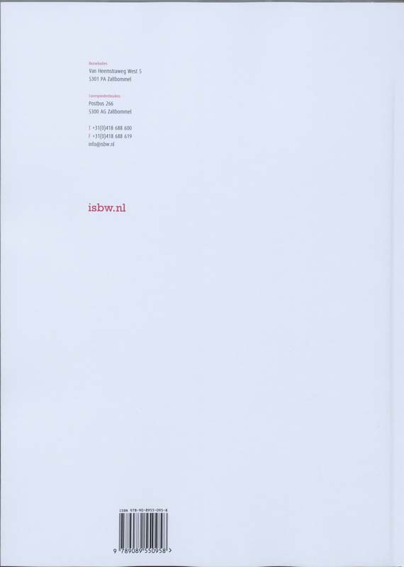 Achterkant van Studiewijzer