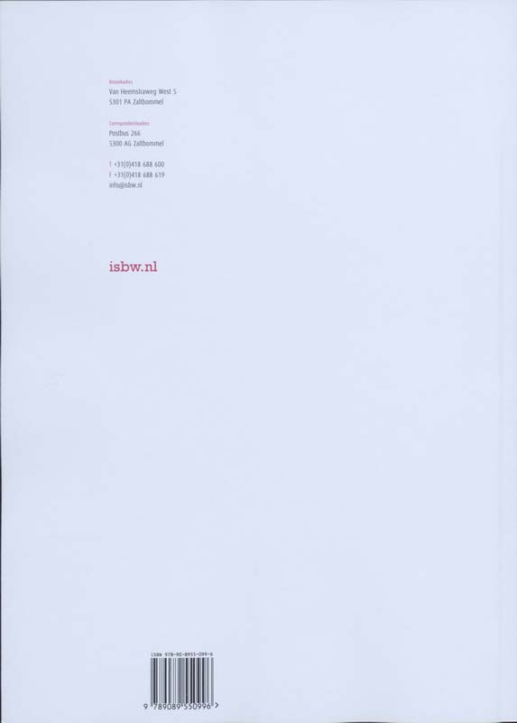 Achterkant van Studiewijzer
