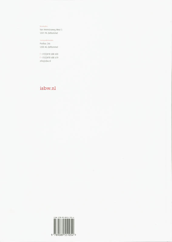 Achterkant van Studiewijzer