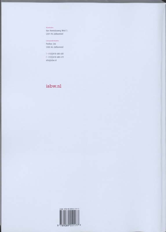 Achterkant van Studiewijzer