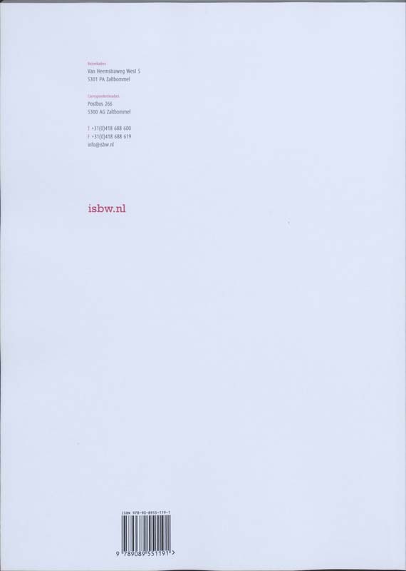 Achterkant van Studiewijzer