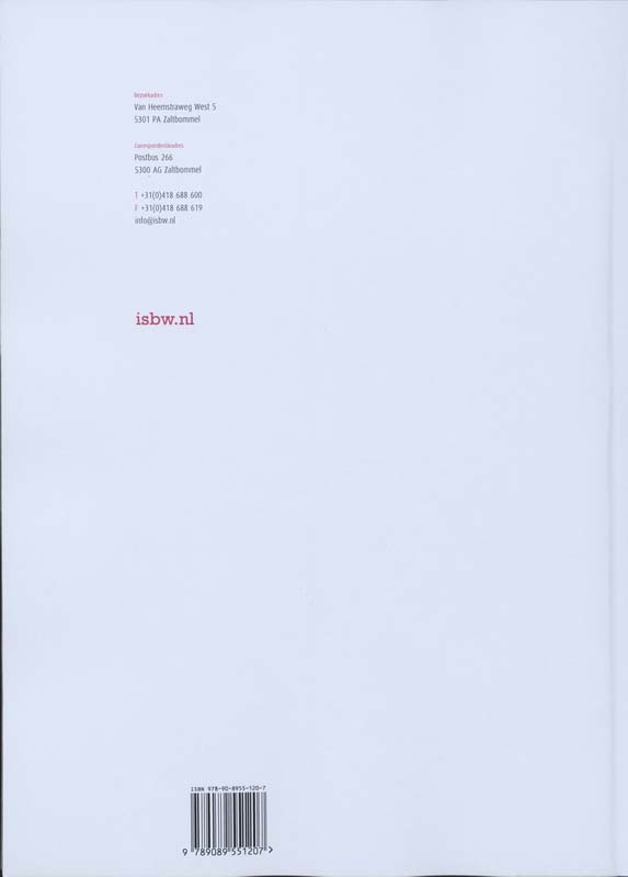 Achterkant van Studiewijzer