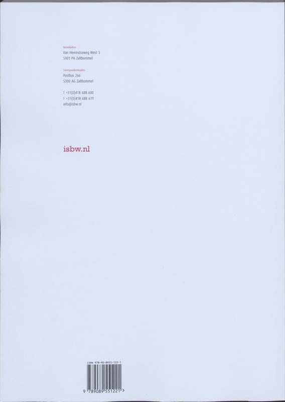 Achterkant van Studiewijzer