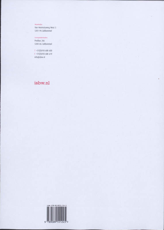 Achterkant van Studiewijzer
