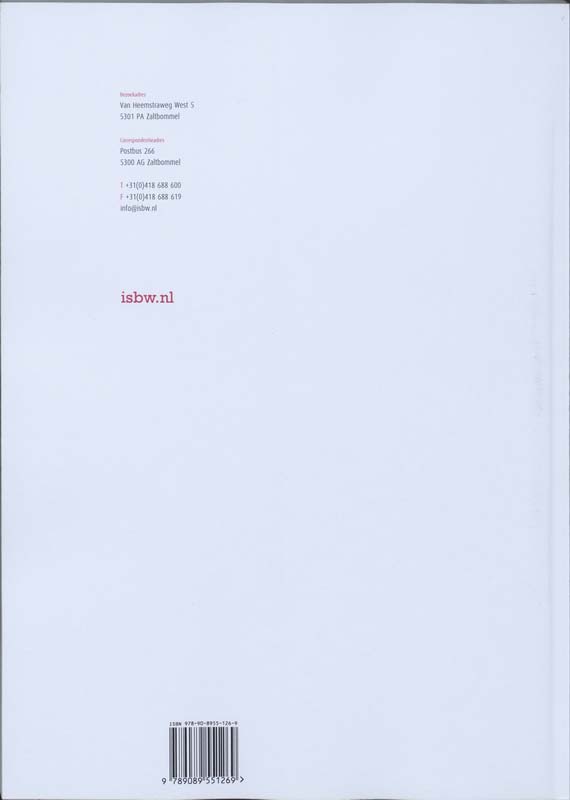 Achterkant van Studiewijzer