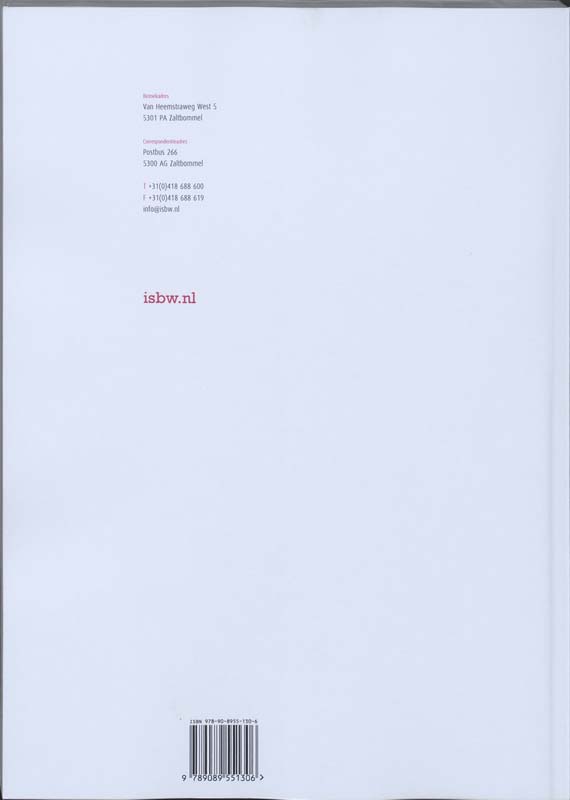 Achterkant van Studiewijzer