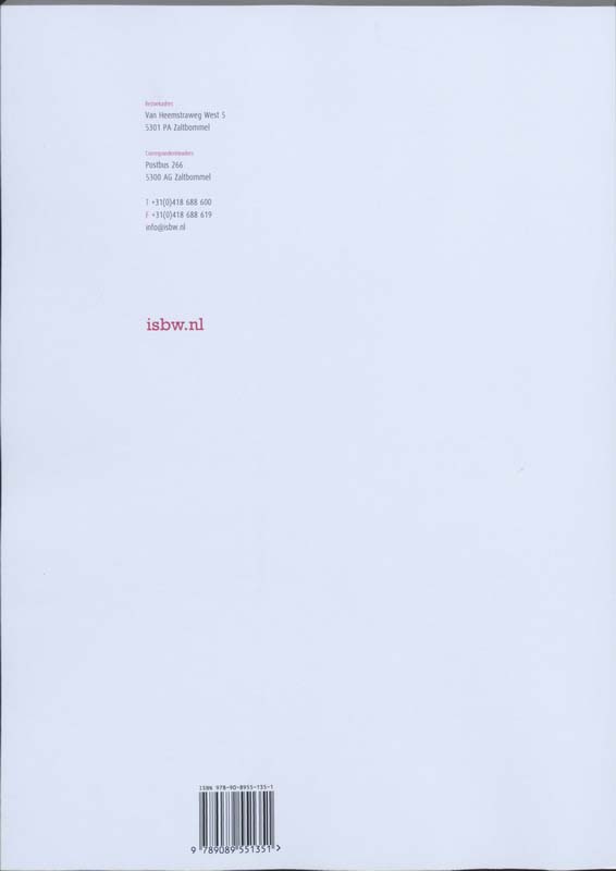 Achterkant van Studiewijzer