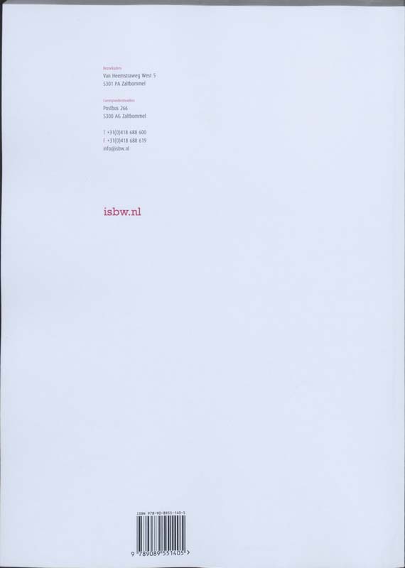Achterkant van Studiewijzer
