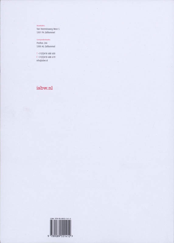 Achterkant van Studiewijzer