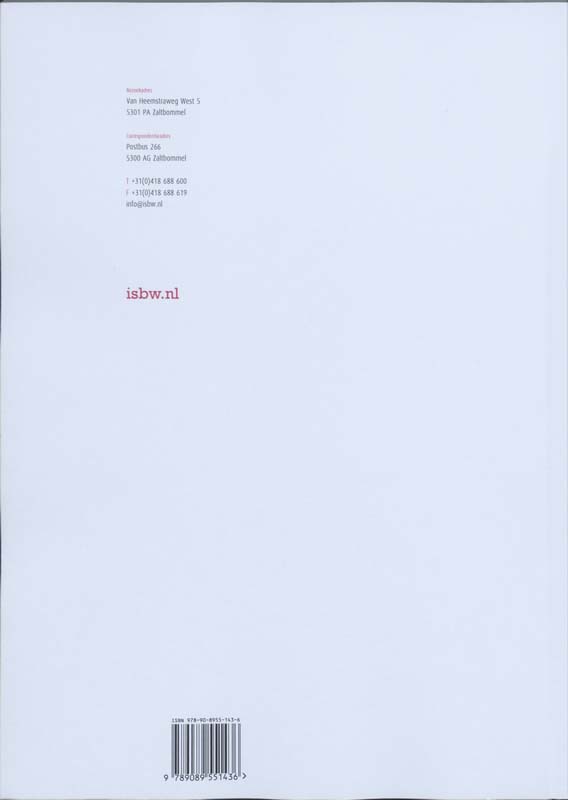 Achterkant van Studiewijzer