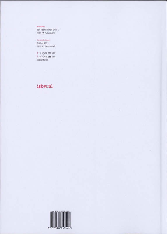 Achterkant van Studiewijzer